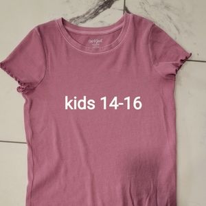 Cat & Jack shirt. Rose color, 14-16